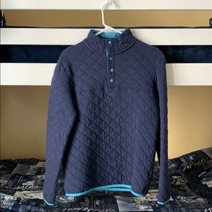 Merona Padded Cotton Sweater Blue